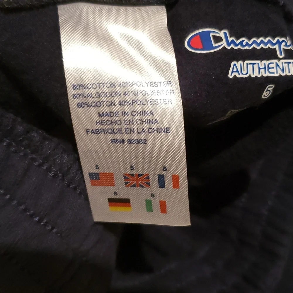 Champion NEW Active Jogger Pants Sweatpants Boy's Toddler Kids Warm Cotton NAVY